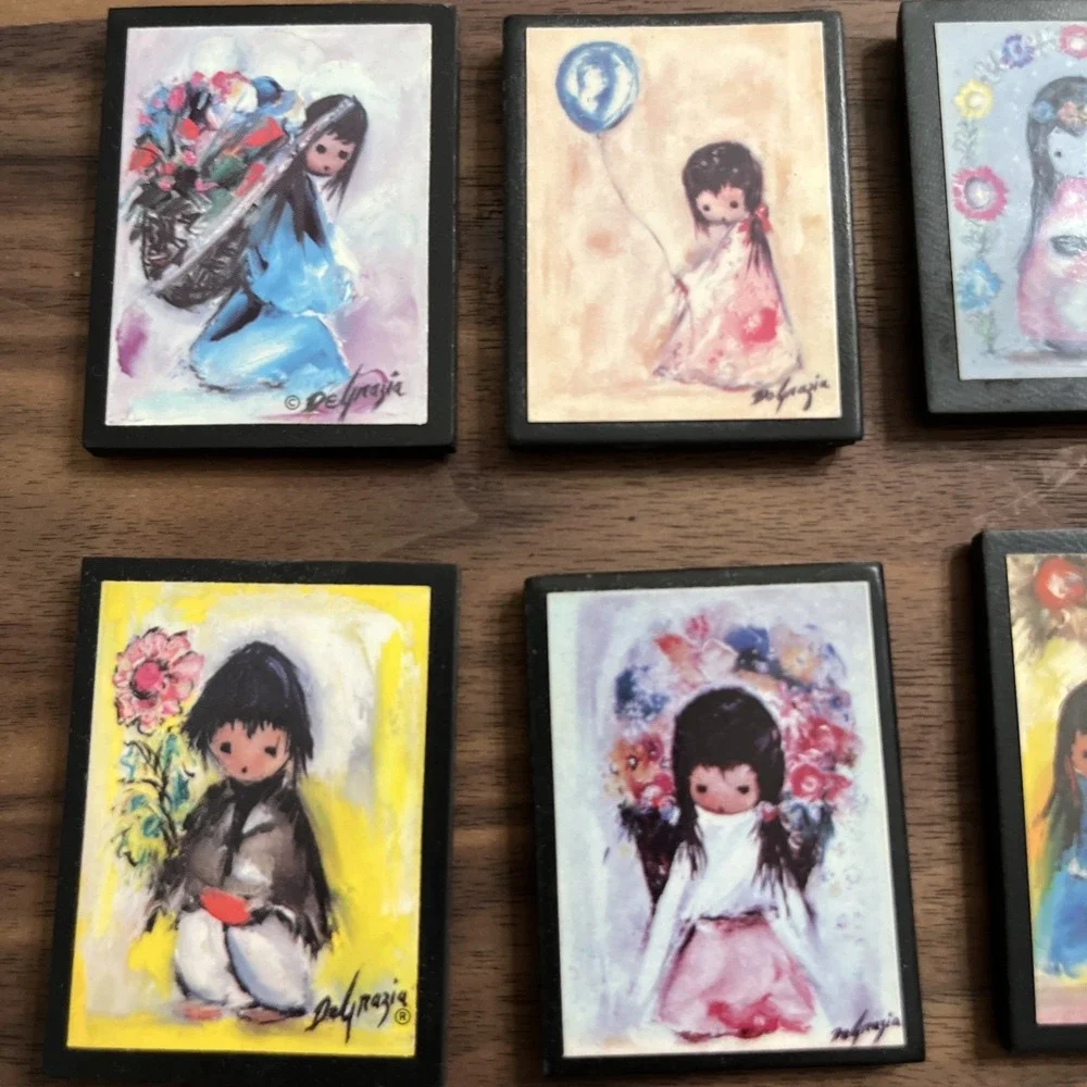Lot Of 9 Ted‎ De Grazia Magnets